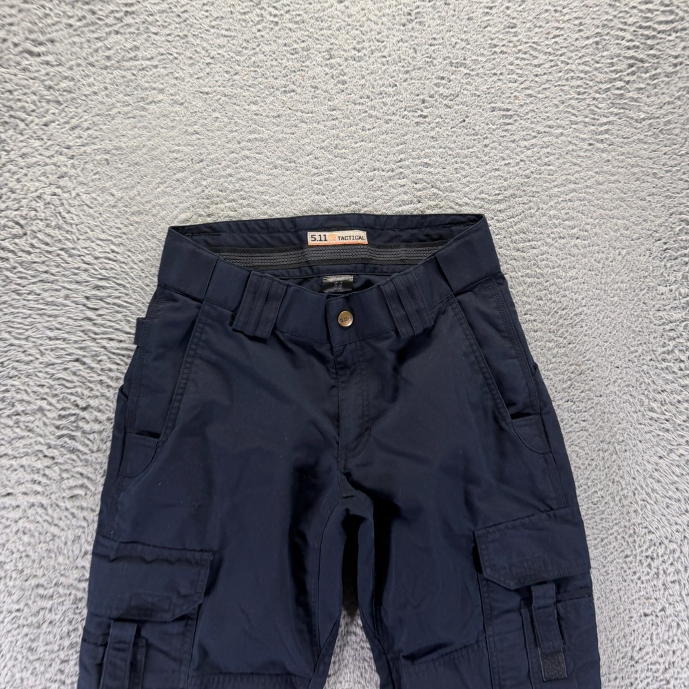 5.11 Tactical EMS Pant Womens 6 Blue Polyester Twill Cargo Straight Leg Workwear - Picture 2 of 11